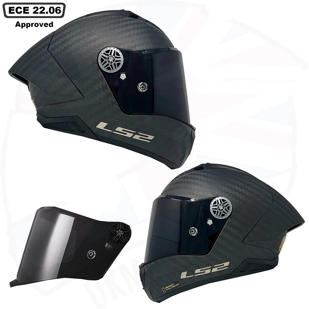 LS2 FF805 THUNDER CARBON HELMET - BLACK - Image 3