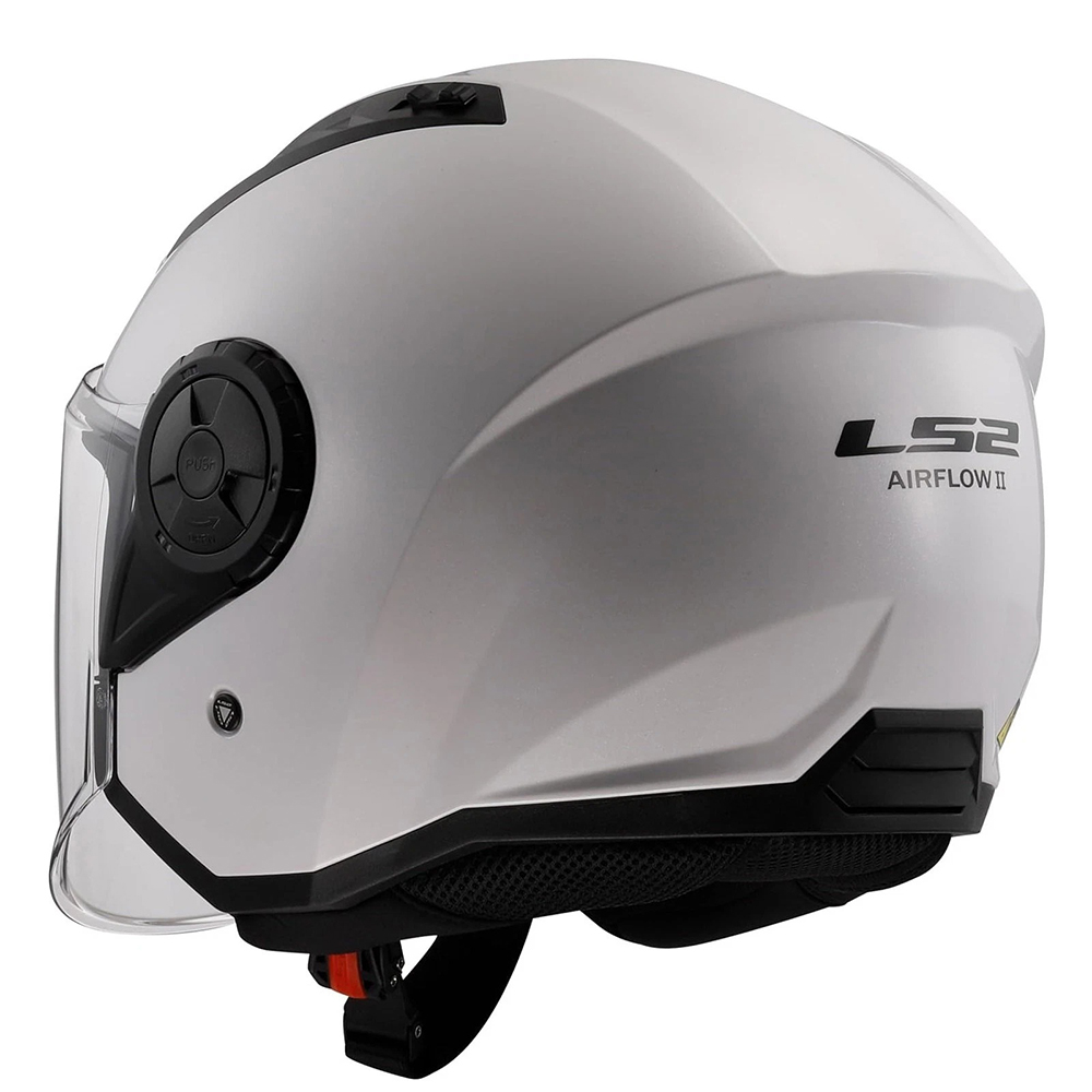 LS2 OF616 AIRFLOW II SOLID HELMET - GLOSS WHITE - Image 5