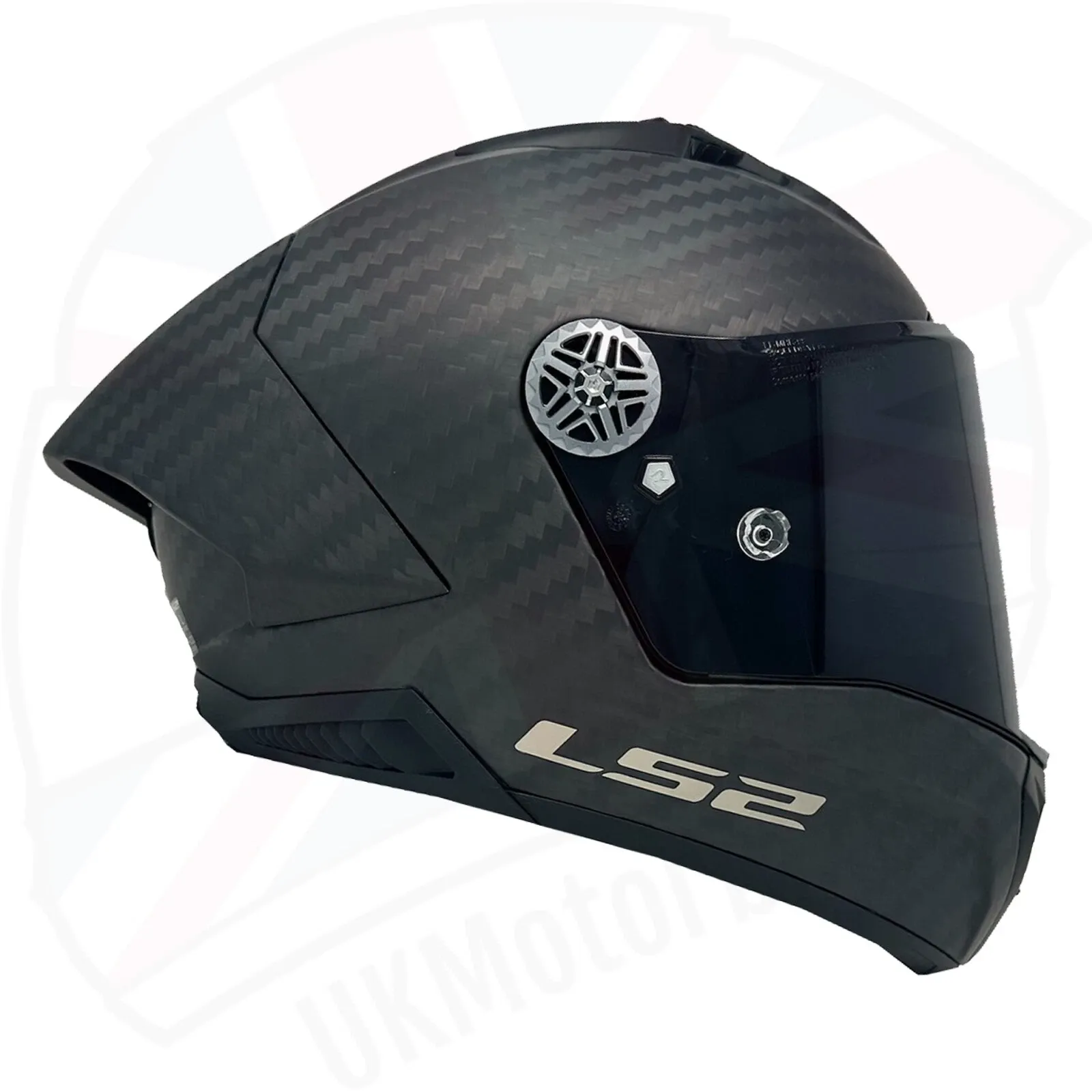 LS2 FF805 THUNDER CARBON HELMET - BLACK - Image 6