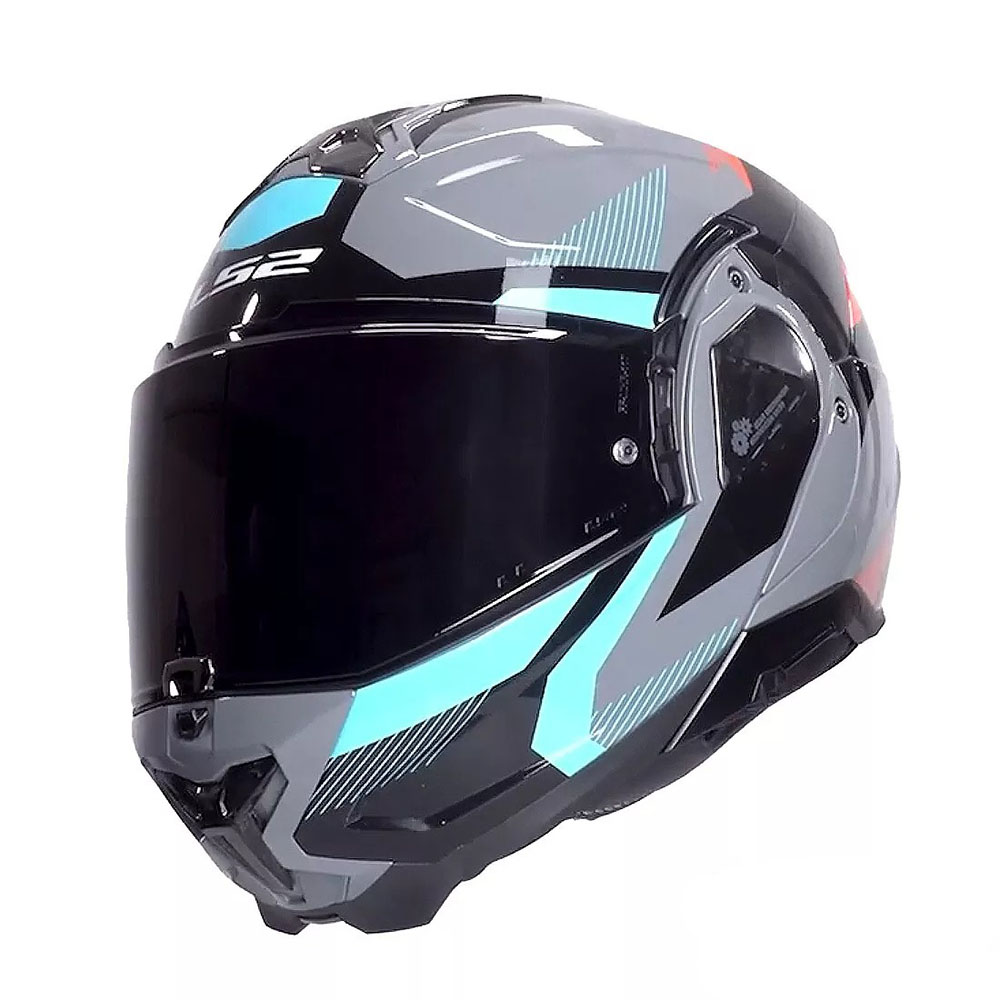 LS2 FF910 ADVANT II HELMET - TRIPLE NARDO GREY BLUE RED - Image 4