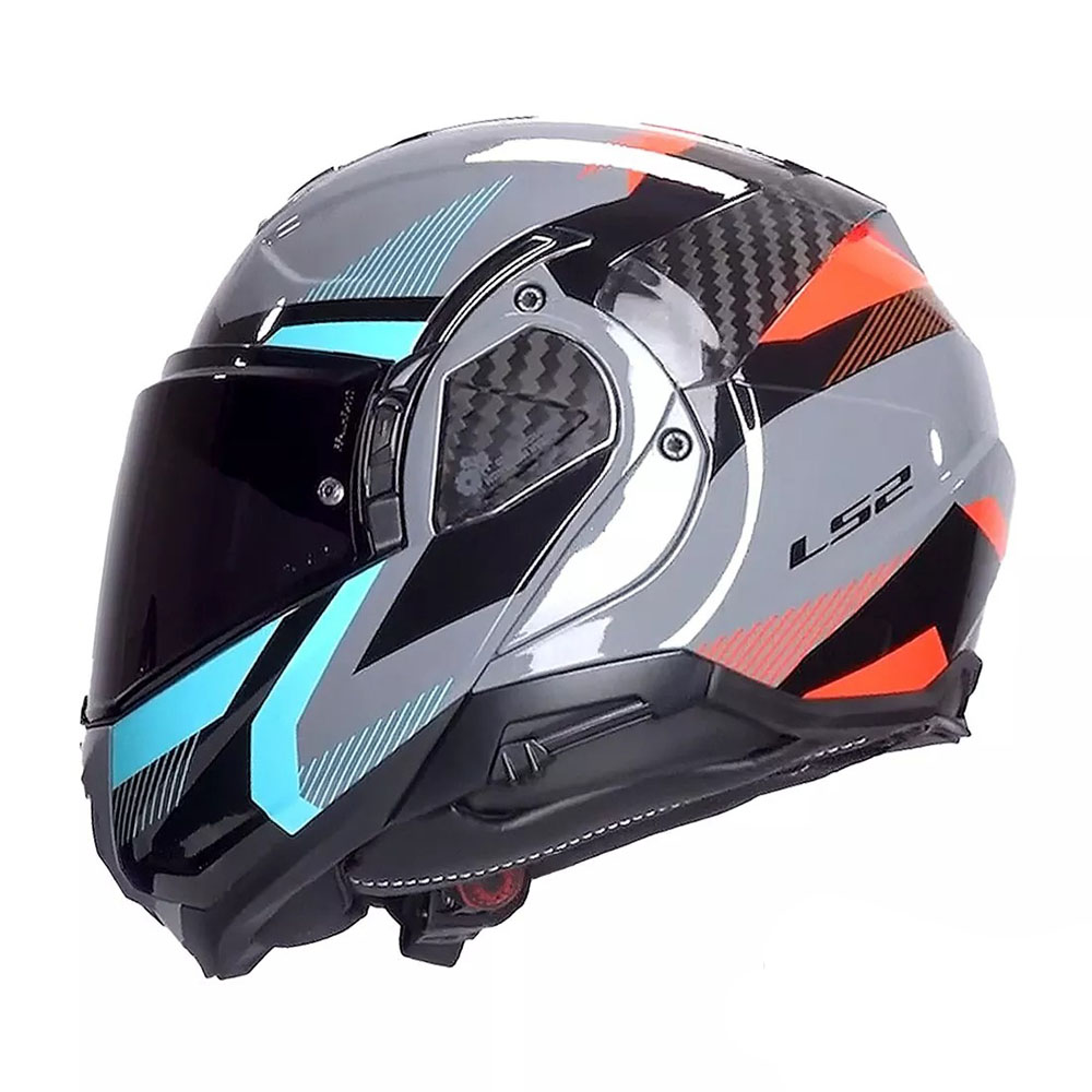 LS2 FF910 ADVANT II HELMET - TRIPLE NARDO GREY BLUE RED