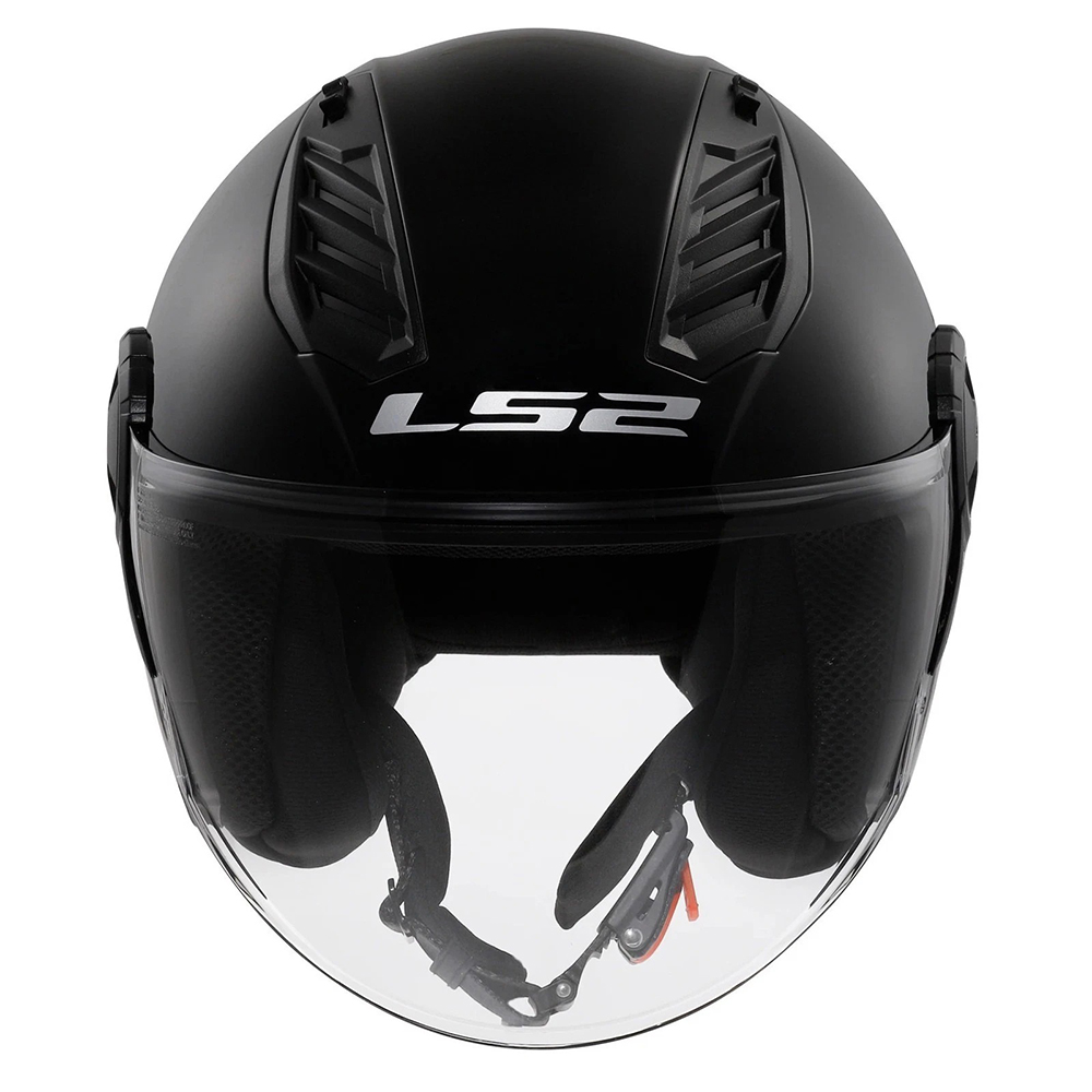 LS2 OF616 AIRFLOW II HELMET - GLOSS BLACK - Image 4
