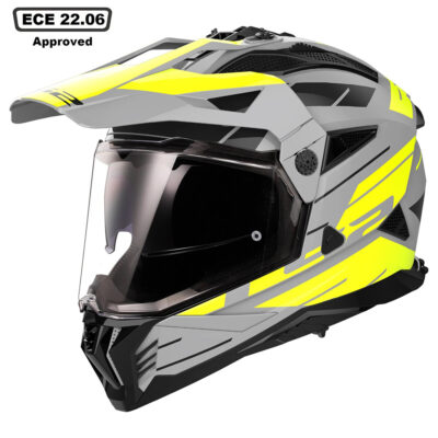 LS2 MX702 PIONEER II HELMET – NAMIB GREY YELLOW