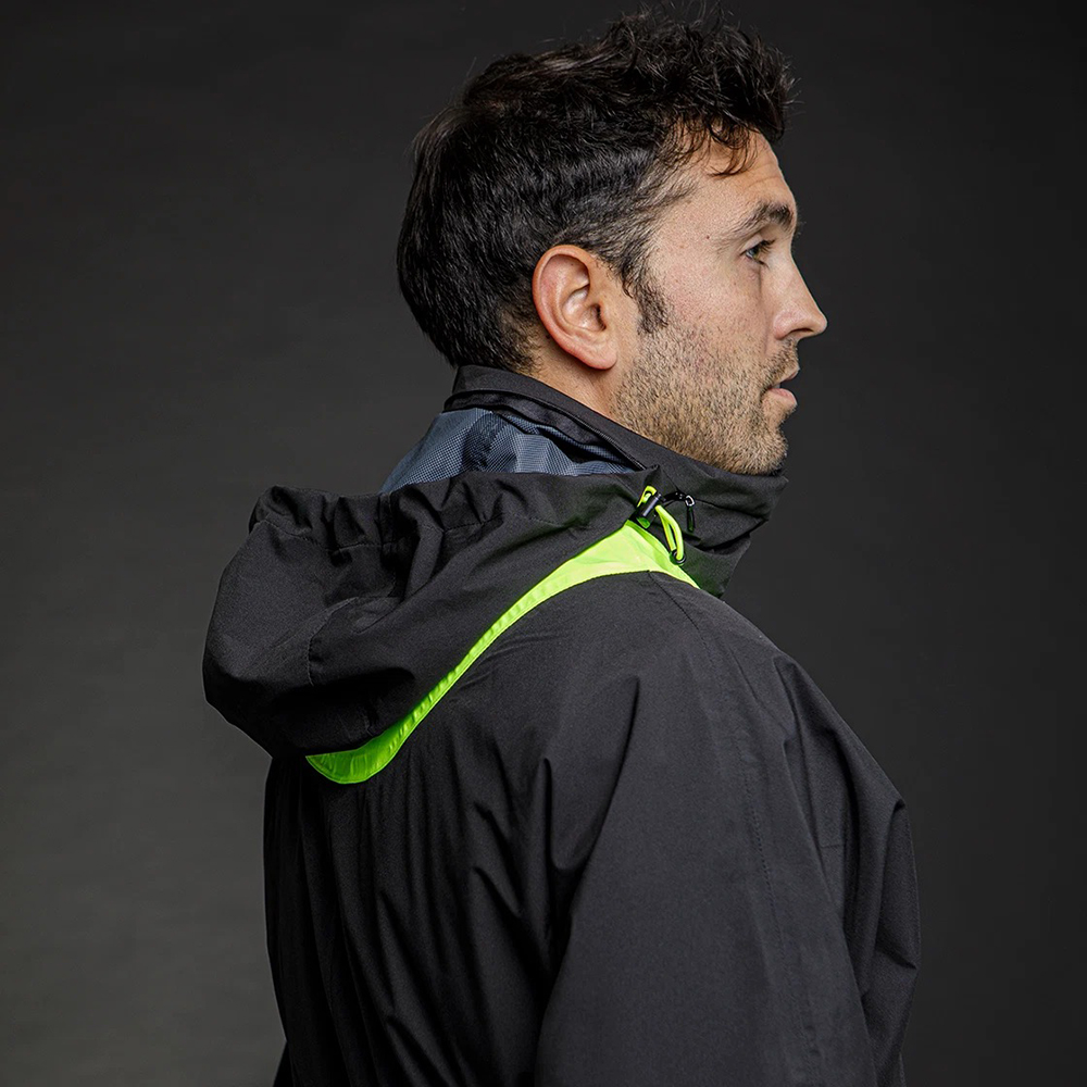 LS2 X-RAIN MAN JACKET - BLACK H-V YELLOW - Image 4