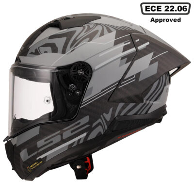 LS2 FF805 THUNDER CARBON HELMET – POLAR BLACK