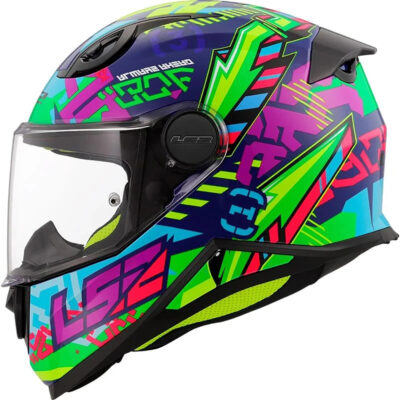 LS2 FF812 KIDS HELMET – SVENT BLUE GREEN
