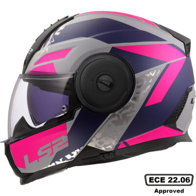 LS2 FF902 SCOPE II HELMET – OXYD GREY PURPLE