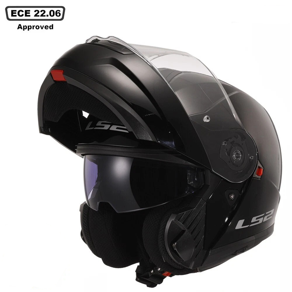 LS2 FF908 STROBE II P/J Helmet - Gloss Black