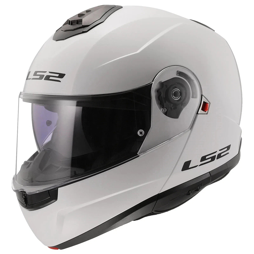 LS2 FF908 Strobe II P/J Helmet - Gloss White - Image 4