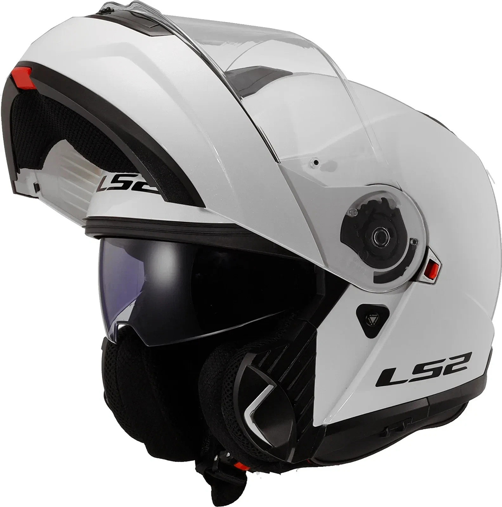 LS2 FF908 Strobe II P/J Helmet - Gloss White