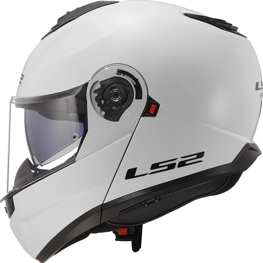 LS2 FF908 Strobe II P/J Helmet - Gloss White - Image 6