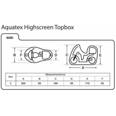 OXFORD AQUATEX HIGH SCREEN TOPBOX SCOOTER COVER