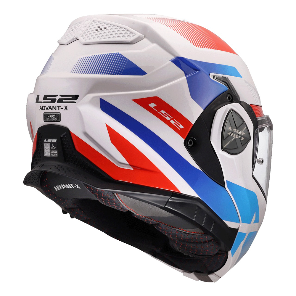 LS2 FF901 ADVANT X HELMET - NOVA WHITE BLUE RED - Image 9
