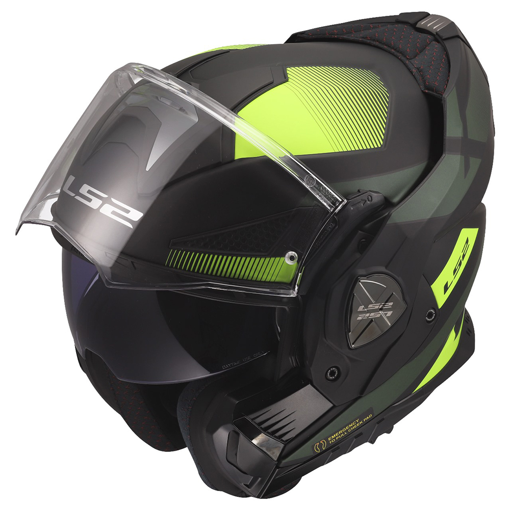 LS2 FF901 ADVANT X HELMET - NOVA BLACK H-V YELLOW - Image 10