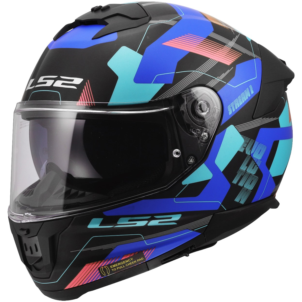 LS2 FF808 STREAM-II HELMET - MIKA BLACK BLUE