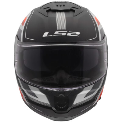 LS2 FF808 STREAM-II HELMET – VINTAGE BLACK GREY RED