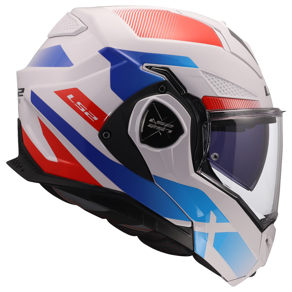 LS2 FF901 ADVANT X HELMET - NOVA WHITE BLUE RED - Image 4