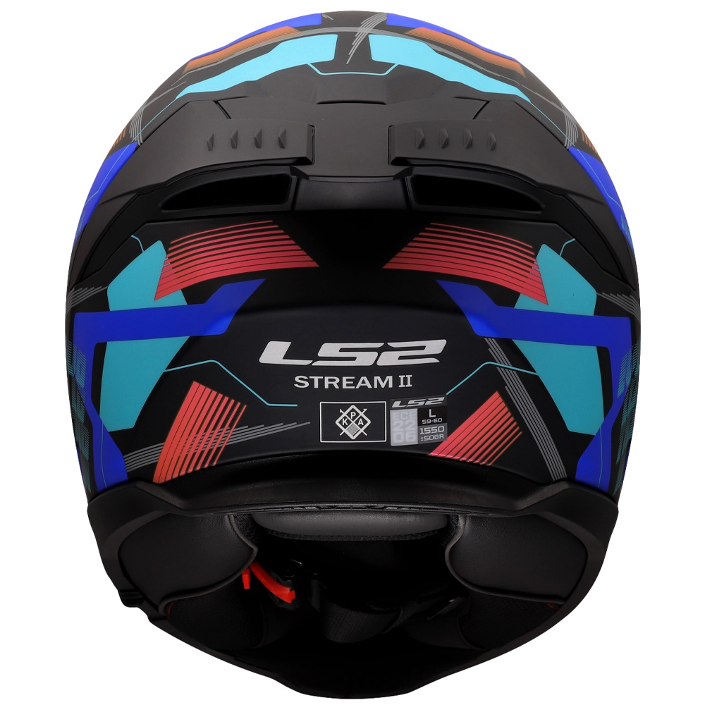 LS2 FF808 STREAM-II HELMET - MIKA BLACK BLUE - Image 3