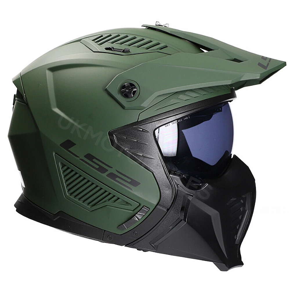 LS2 OF606 DRIFTER HELMET - MILITARY GREEN - Image 3