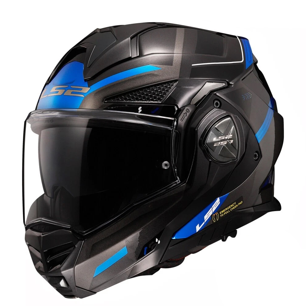 LS2 FF901 Advant X Helmet - SPECTRUM BLACK TITAN BLUE