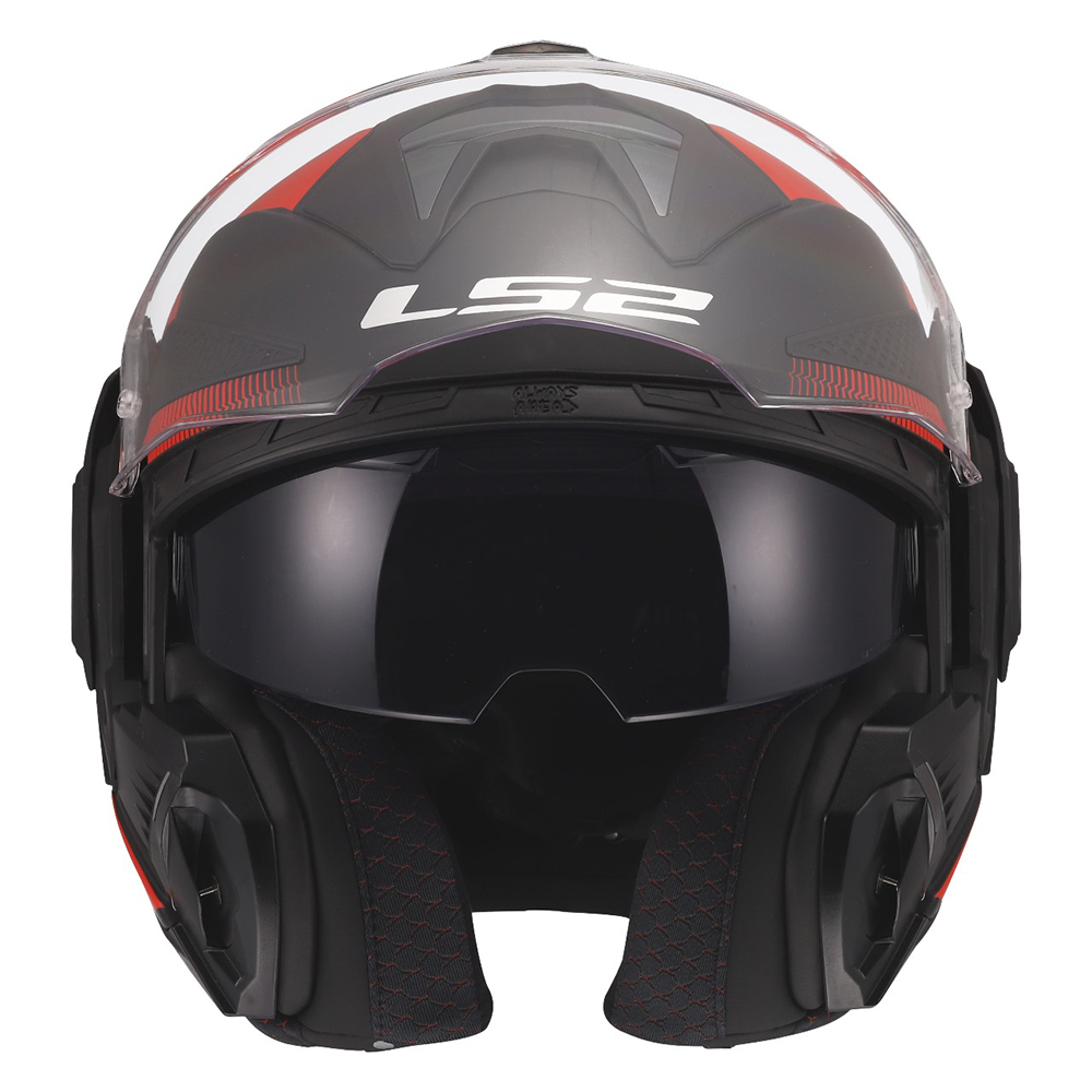 LS2 FF901 ADVANT X HELMET - NOVA BLACK RED - Image 7
