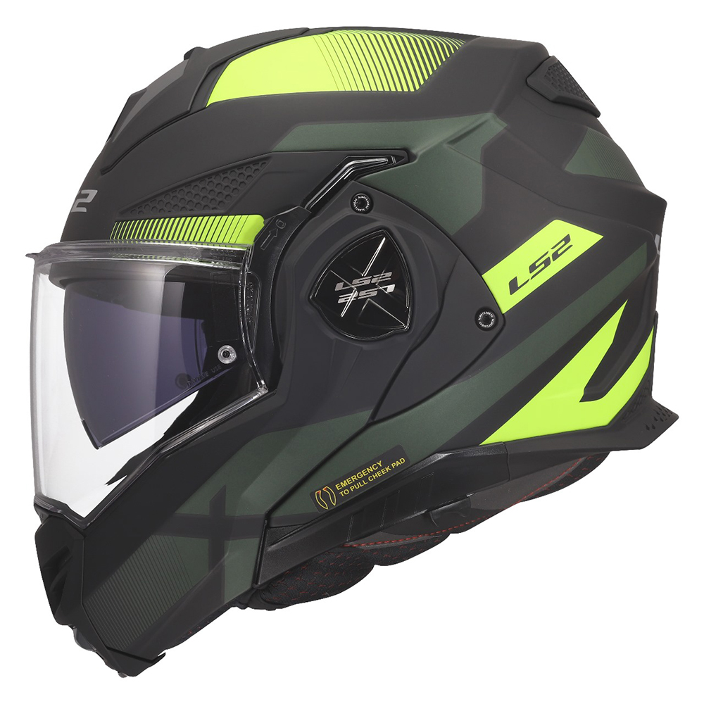 LS2 FF901 ADVANT X HELMET - NOVA BLACK H-V YELLOW - Image 6