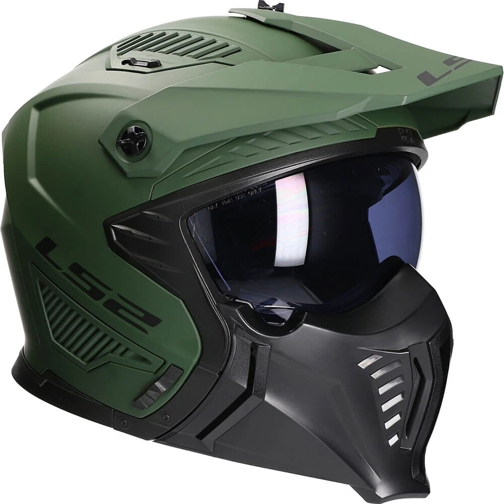 LS2 OF606 DRIFTER HELMET - MILITARY GREEN - Image 4