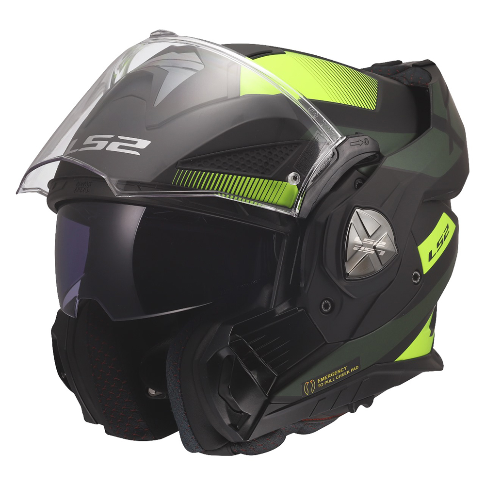 LS2 FF901 ADVANT X HELMET - NOVA BLACK H-V YELLOW - Image 2