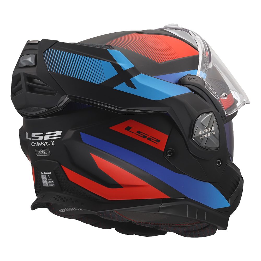 LS2 FF901 ADVANT X HELMET - NOVA BLACK RED BLUE - Image 9