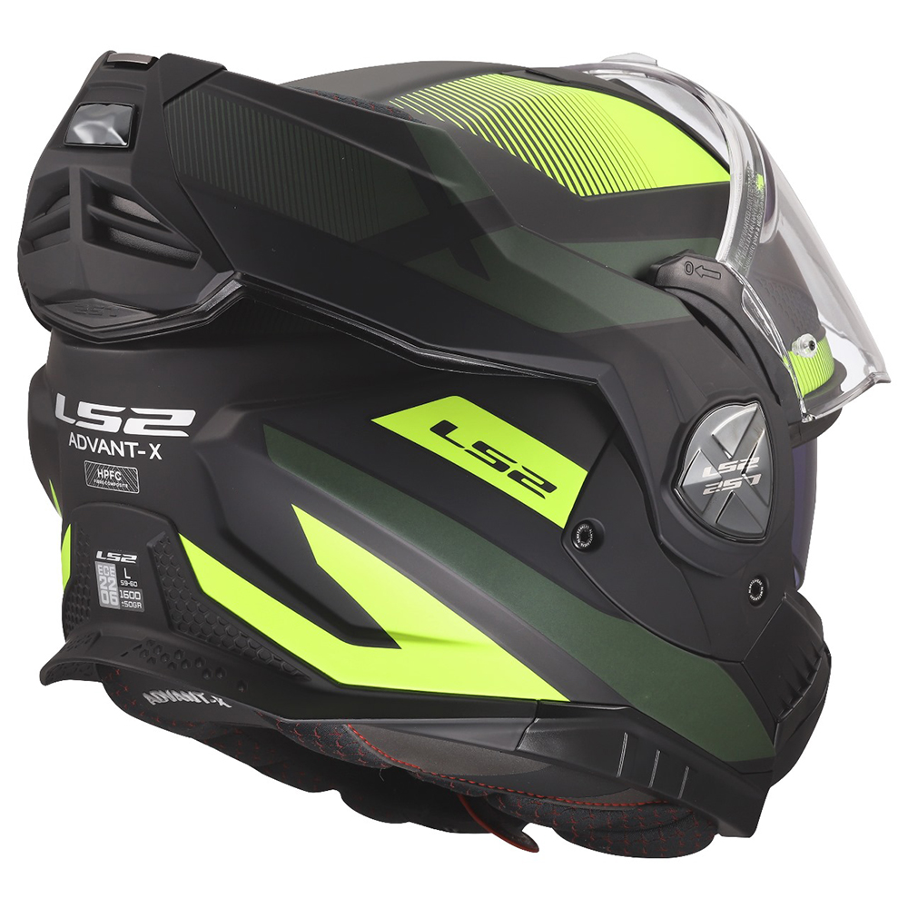 LS2 FF901 ADVANT X HELMET - NOVA BLACK H-V YELLOW - Image 11