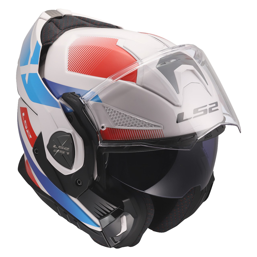 LS2 FF901 ADVANT X HELMET - NOVA WHITE BLUE RED - Image 10