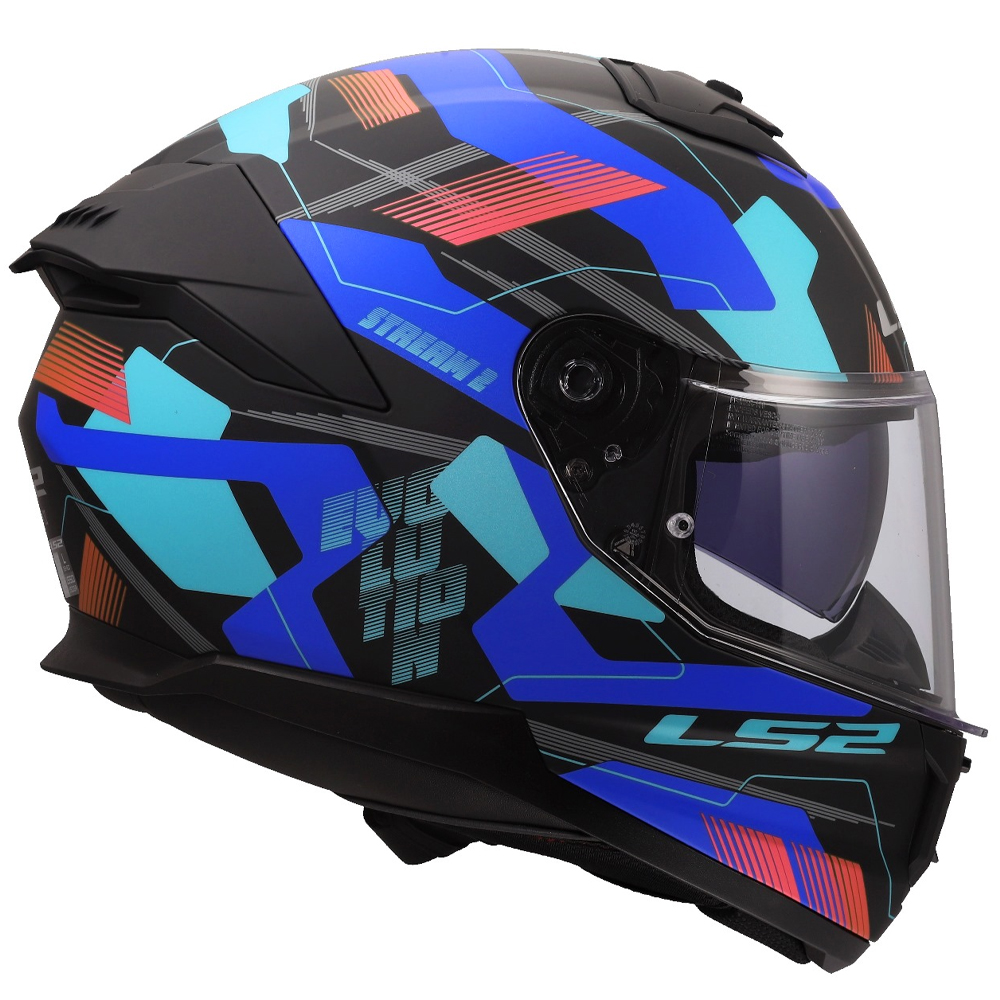 LS2 FF808 STREAM-II HELMET - MIKA BLACK BLUE - Image 6