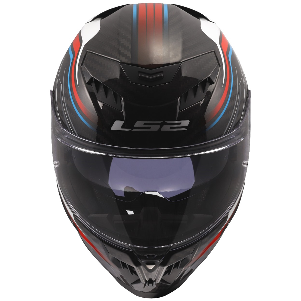 LS2 FF807 DRAGON CARBON HELMET - SUBIC WHITE BLUE RED - Image 6