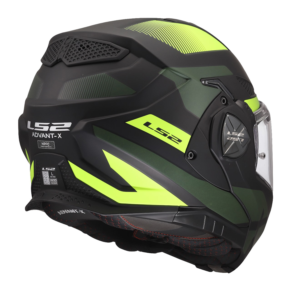 LS2 FF901 ADVANT X HELMET - NOVA BLACK H-V YELLOW - Image 9