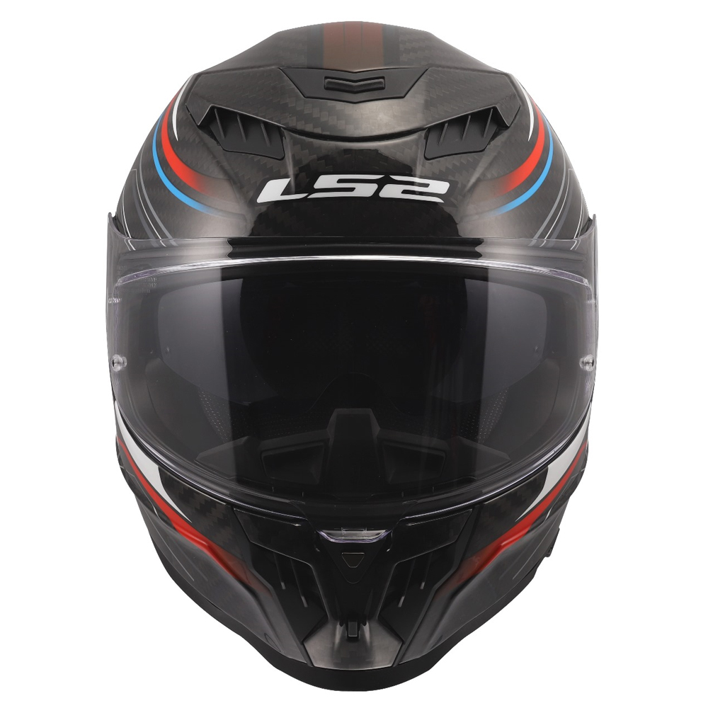 LS2 FF807 DRAGON CARBON HELMET - SUBIC WHITE BLUE RED - Image 5