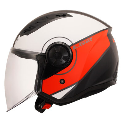 LS2 OF616 AIRFLOW II HELMET – COVER MATT WHITE RED