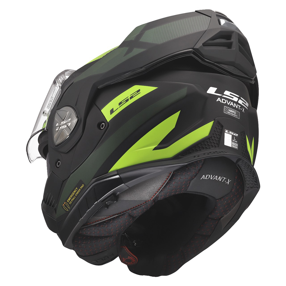 LS2 FF901 ADVANT X HELMET - NOVA BLACK H-V YELLOW - Image 13