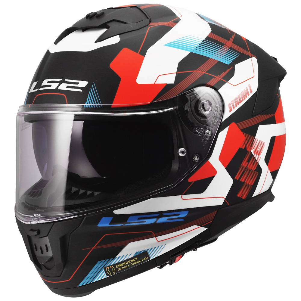 LS2 FF808 STREAM-II HELMET - MIKA WHITE BLUE RED