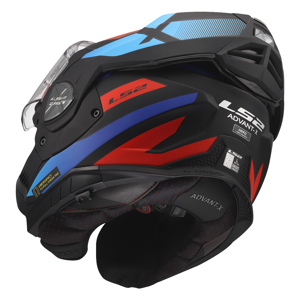 LS2 FF901 ADVANT X HELMET - NOVA BLACK RED BLUE - Image 10