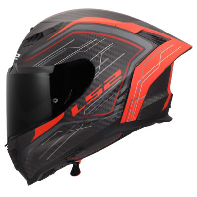 LS2 FF807 DRAGON CARBON HELMET – SUBIC RED