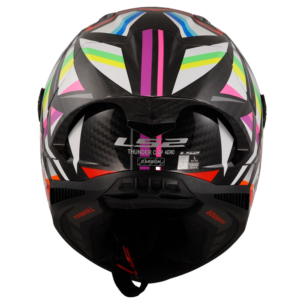 LS2 FF805 THUNDER CARBON HELMET - AERO FLASH BLACK - Image 8