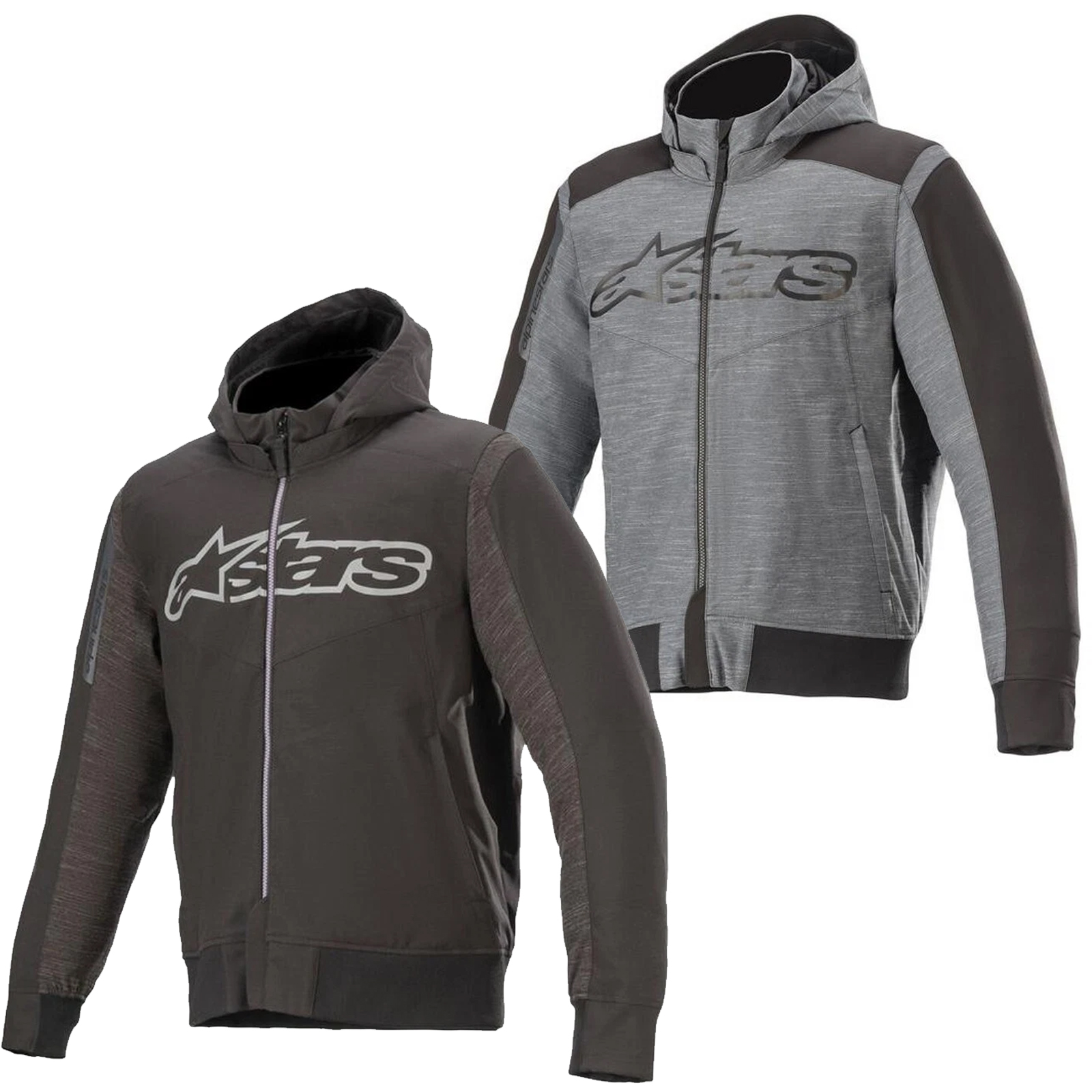 ALPINESTARS RHOD WINDSTOPPER MENS HOODIE - ASPHALT BLACK / MELANGE BLACK
