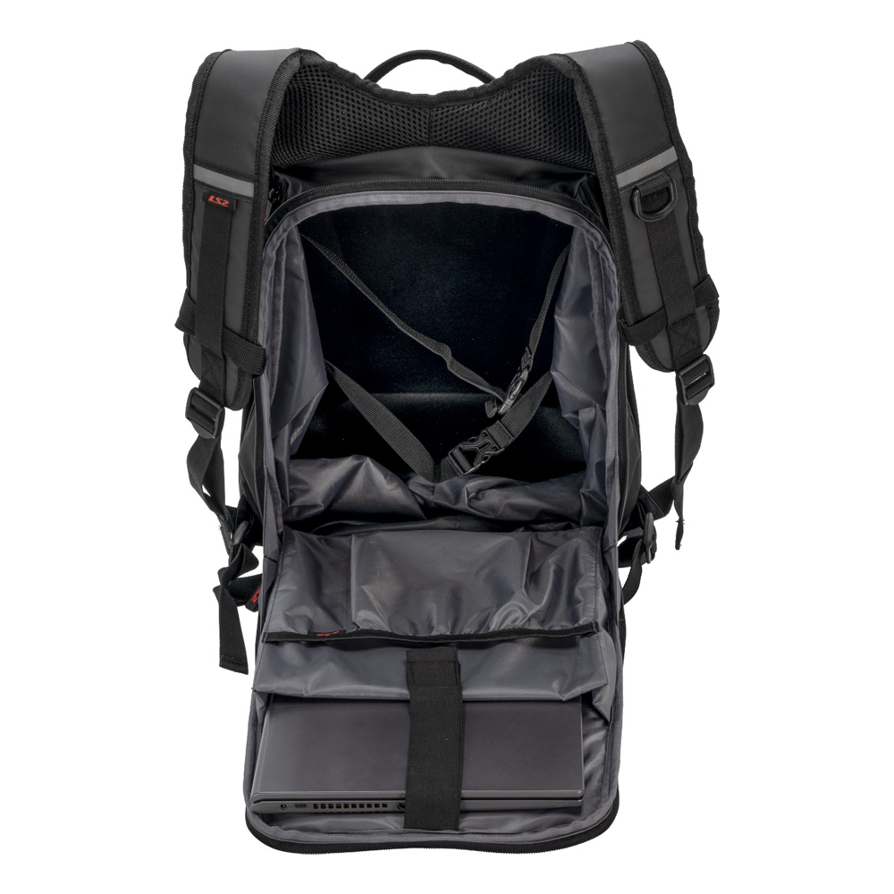 LS2 SHIELD 25L BACKPACK - BLACK - Image 4