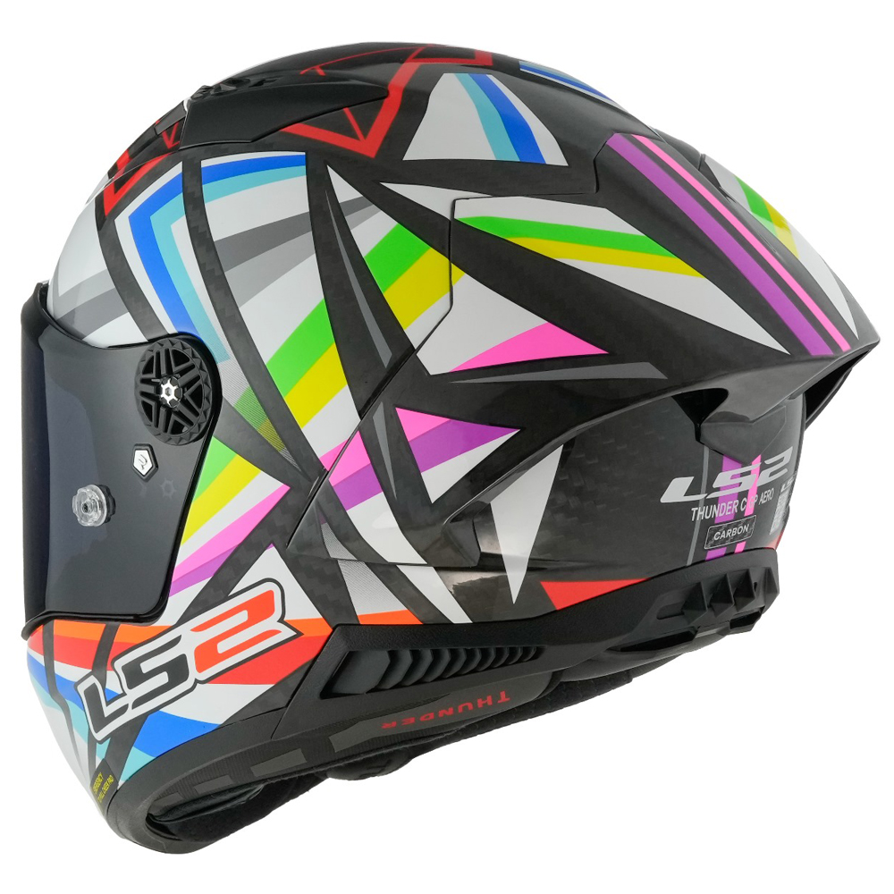 LS2 FF805 THUNDER CARBON HELMET - AERO FLASH BLACK - Image 7