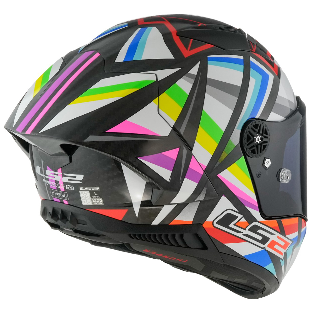 LS2 FF805 THUNDER CARBON HELMET - AERO FLASH BLACK - Image 6