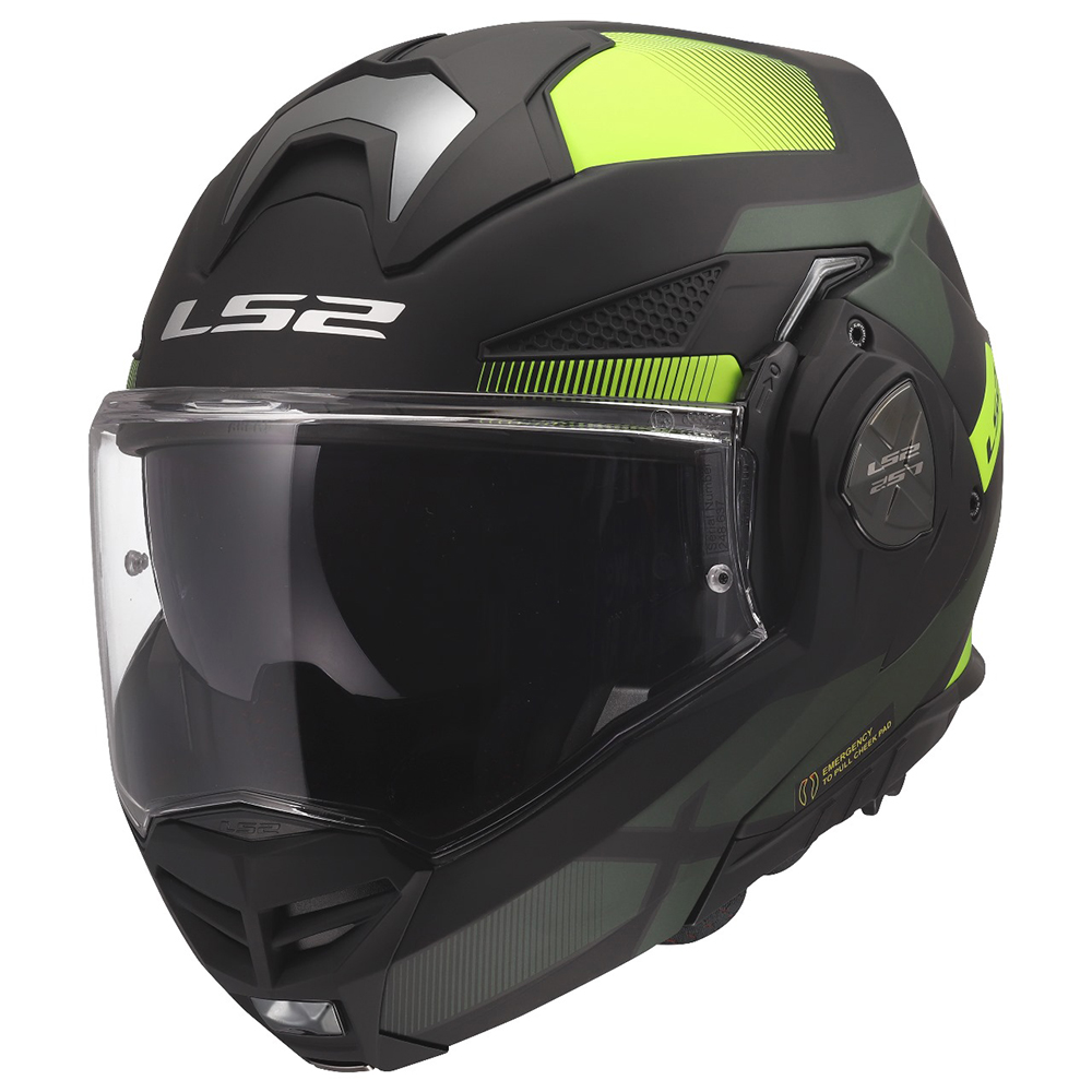 LS2 FF901 ADVANT X HELMET - NOVA BLACK H-V YELLOW