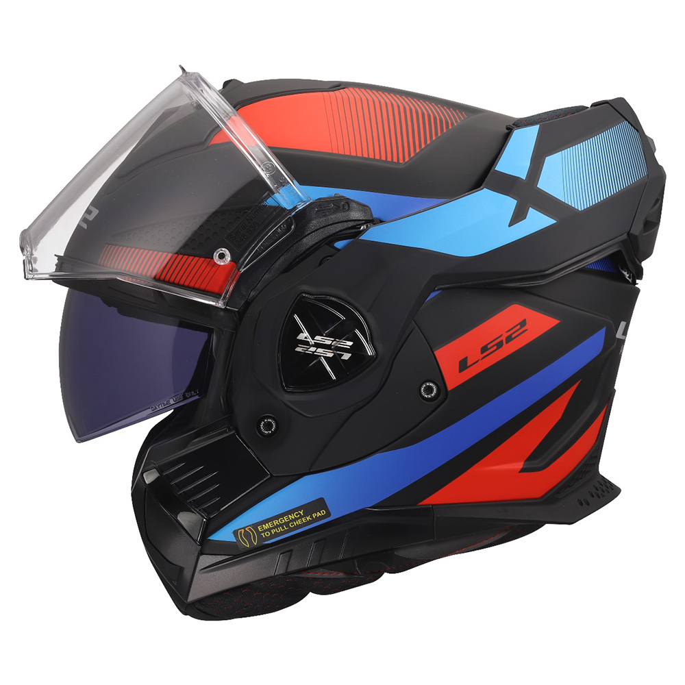 LS2 FF901 ADVANT X HELMET - NOVA BLACK RED BLUE - Image 5