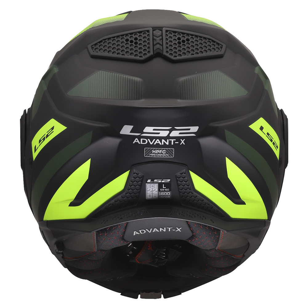 LS2 FF901 ADVANT X HELMET - NOVA BLACK H-V YELLOW - Image 20
