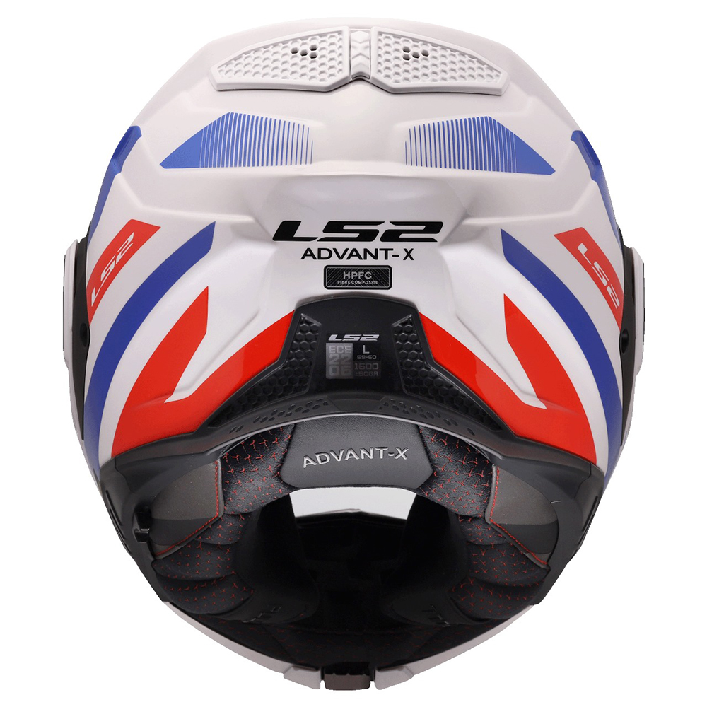 LS2 FF901 ADVANT X HELMET - NOVA WHITE BLUE RED - Image 16