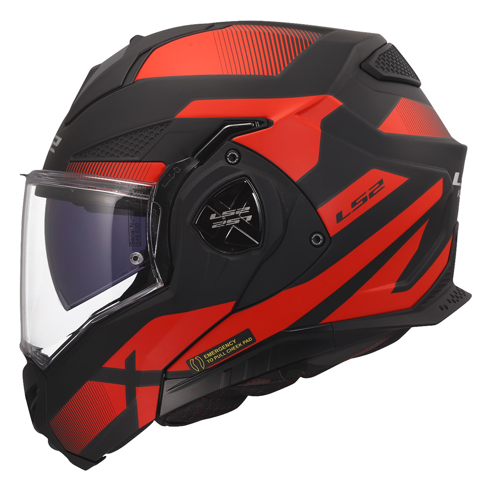 LS2 FF901 ADVANT X HELMET - NOVA BLACK RED - Image 4